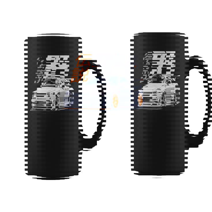 クラシック ホワイト レジェンダリー R34 リバティウォーク Jdm スカイライン コーヒーマグ