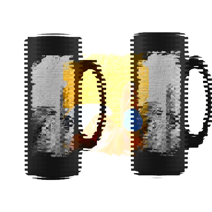 クラシックブルーヨーヨーの猫 コーヒーマグ