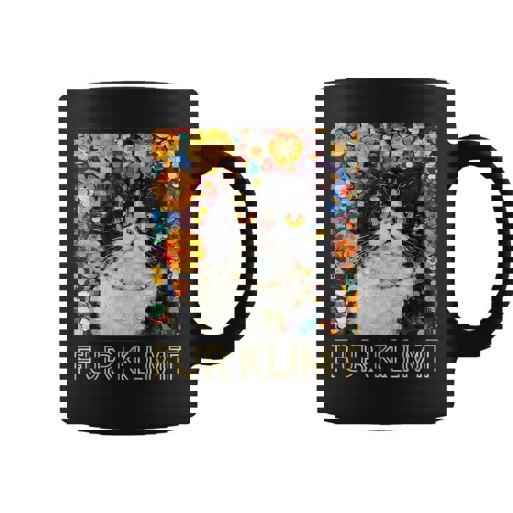 クリムト絵画の猫、猫好き、エキゾチックショートヘア、アーティスト コーヒーマグ