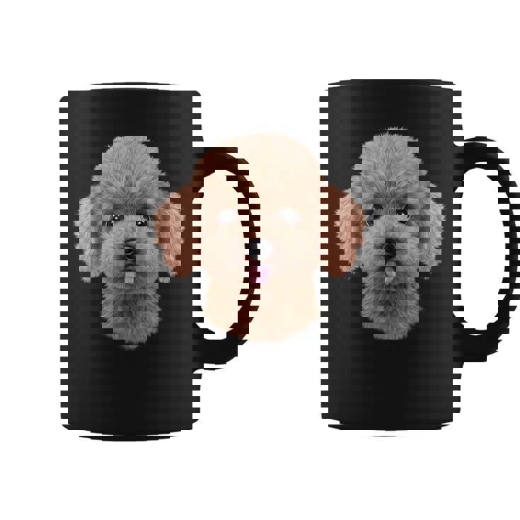 クリーム トイプードル 犬 いぬ 顔 コーヒーマグ