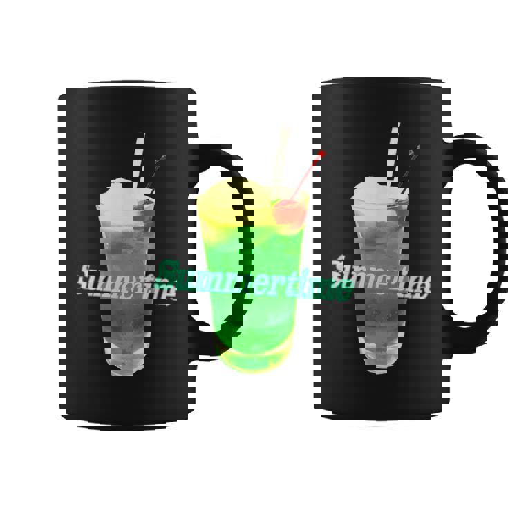 クリームソーダ・夏【 サマータイム 】メロンソーダ 緑 リゾート・夏 大好き 昭和 レトロ コーヒーマグ