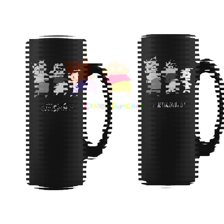 クレヨンしんちゃん 振り向き「ぶりぶり＆しんちゃん＆シロ」 長袖tシャツ コーヒーマグ