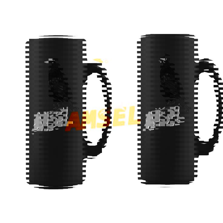 クロウタドリ 鳥 動物 図 バードウォッチング 贈り物 鳥類学者 生物学者 自然科学 コーヒーマグ