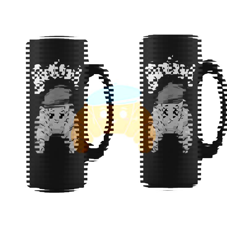 クロワッサン ボンジュール フレンチ 挨拶 フランス ベーキング 朝食 コーヒーマグ