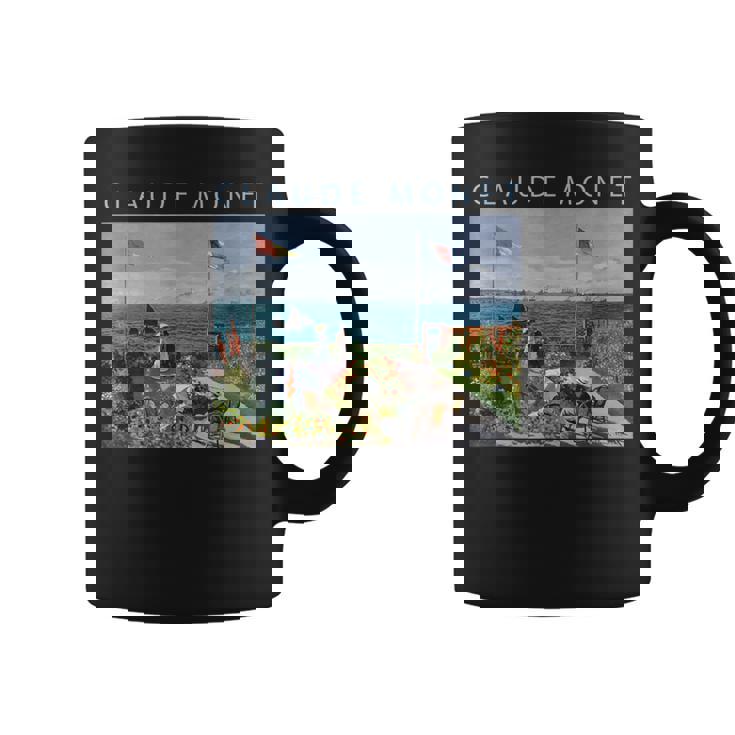 クロード モネ 面白いtシャツ アート サンタドレスの庭園 絵画 メンズ レディース 面白い 服 油彩画 コーヒーマグ