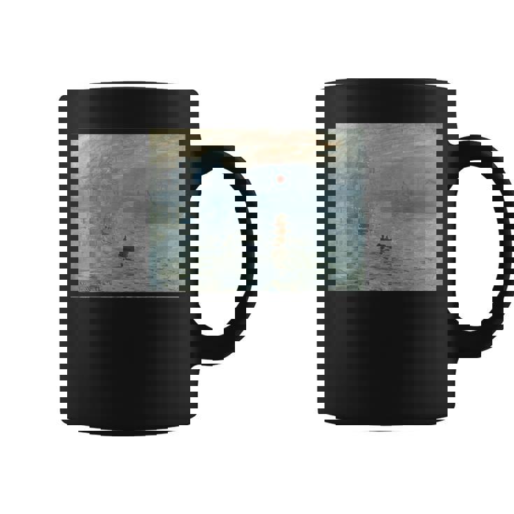 クロード・モネの印象、ソレイユ・レヴァント レトロtシャツ コーヒーマグ