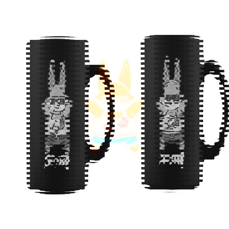 クールすぎるリラックスバニー コーヒーマグ