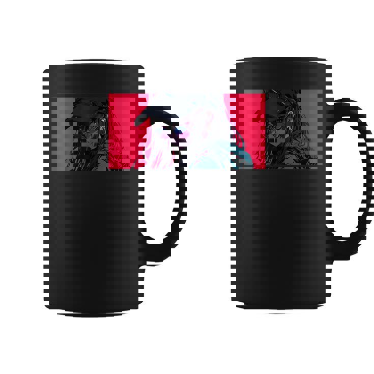 クールでかわいいアニメガールカラフルなデザインサングラス付き コーヒーマグ