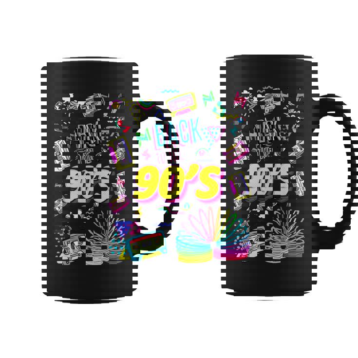 クールな90年代フォーエバー、ヴィンテージレトロバックトゥ90年代のグラフィックデザイン。 コーヒーマグ