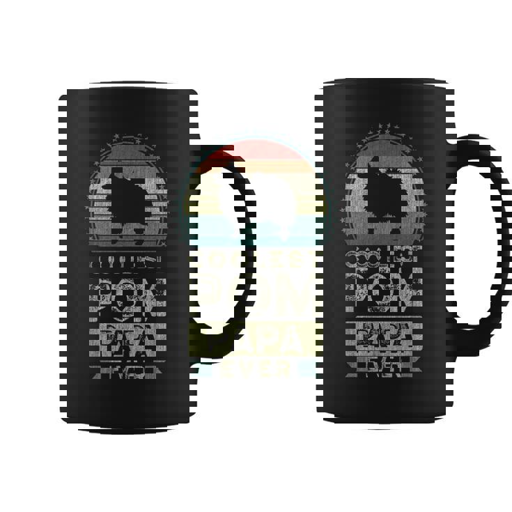 クールなポメラニアン・パパ、父の日 コーヒーマグ