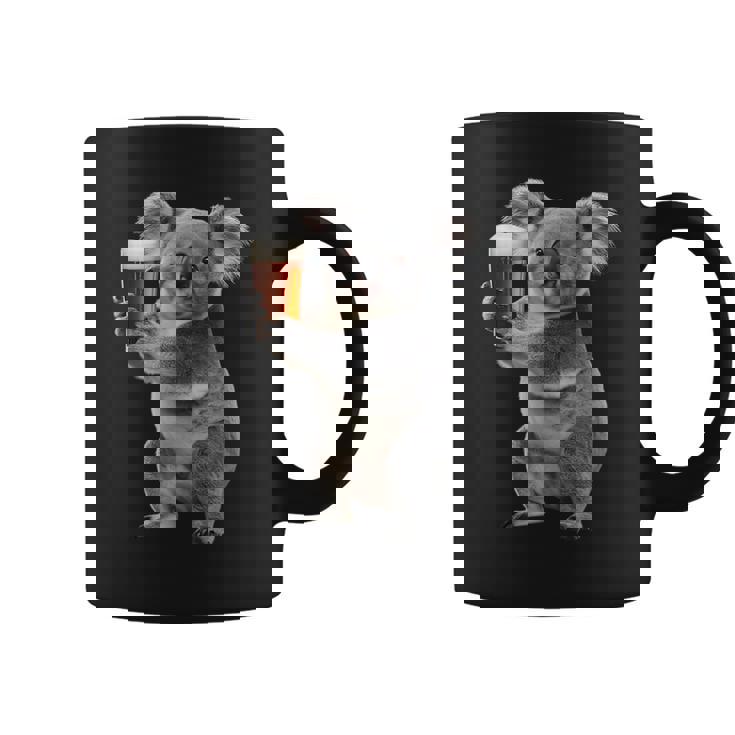 コアラ ビールを飲む リアル コーヒーマグ