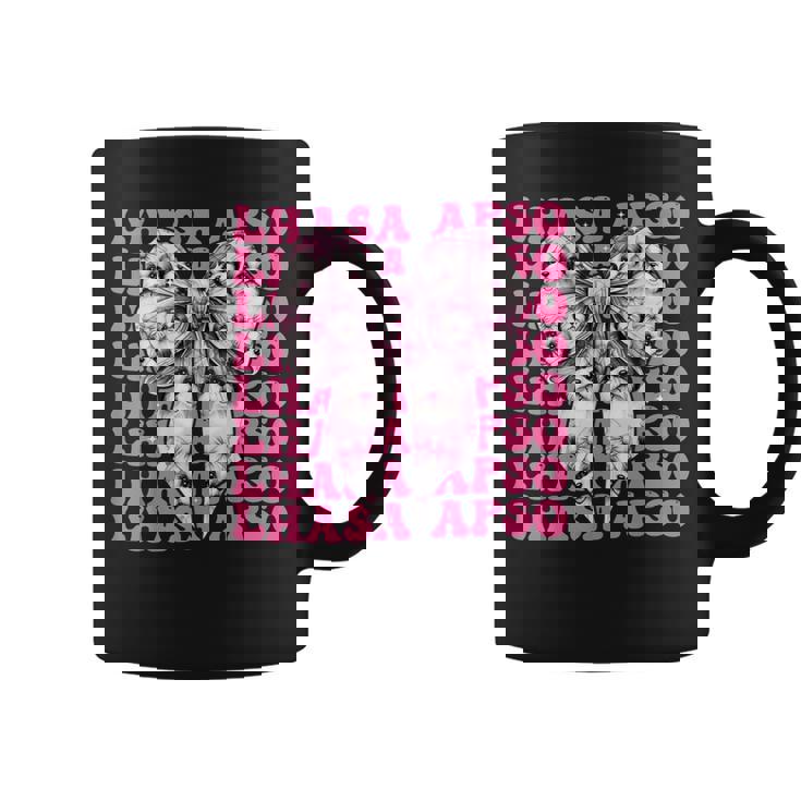 コケットボウ ラサ・アプソ 犬 女の子 ママ 母の日 ピンク コーヒーマグ