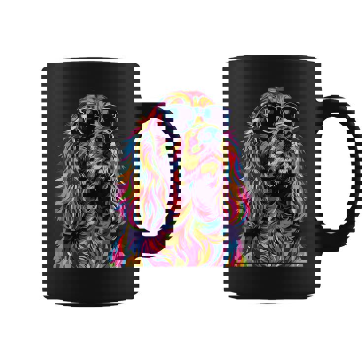 コッカースパニエルラバーズ ポップアート 面白い イングリッシュコッカースパニエル コーヒーマグ