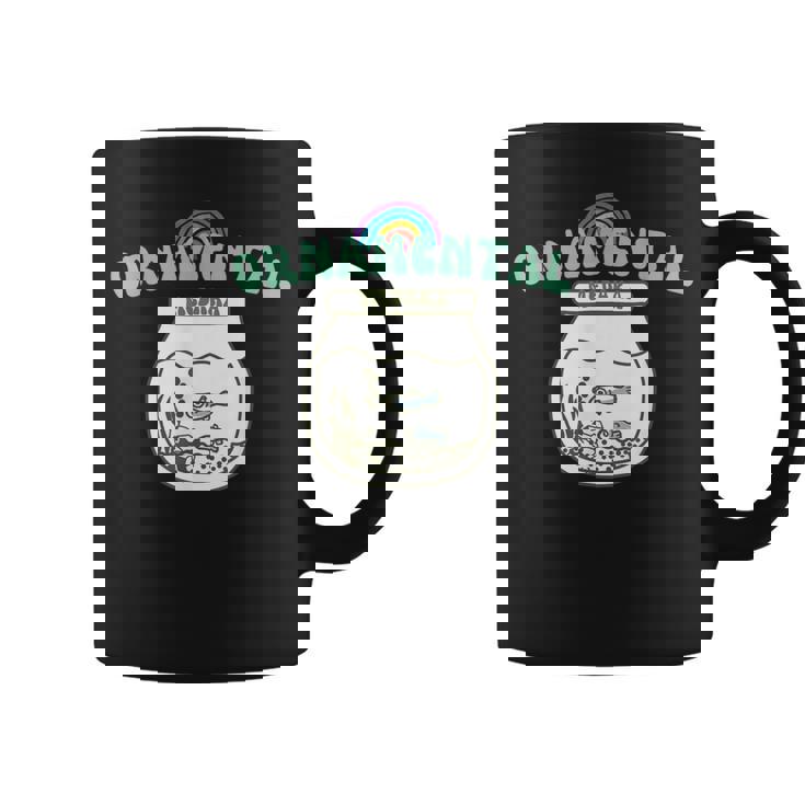 コットン オリジナル プリント ユーモア メダカ 鑑賞用 ロゴ コーヒーマグ