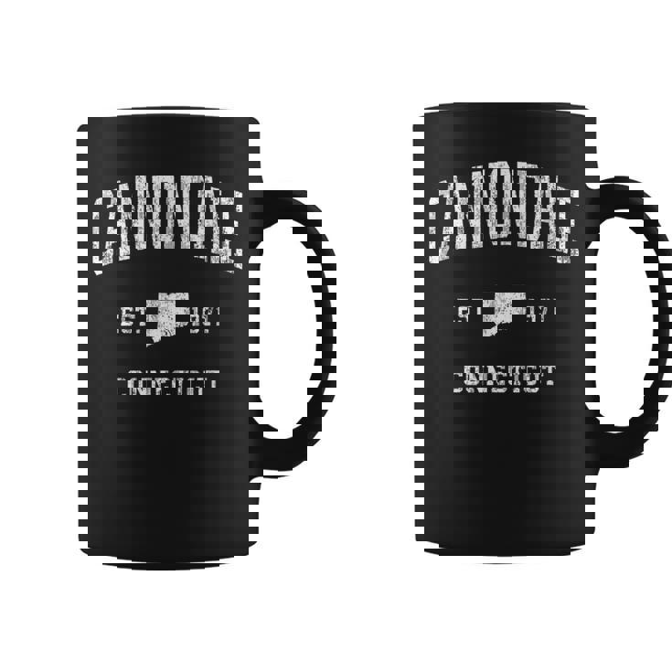 コネチカット州キャノンデールctビンテージアスレチックスポーツデザイン。 コーヒーマグ