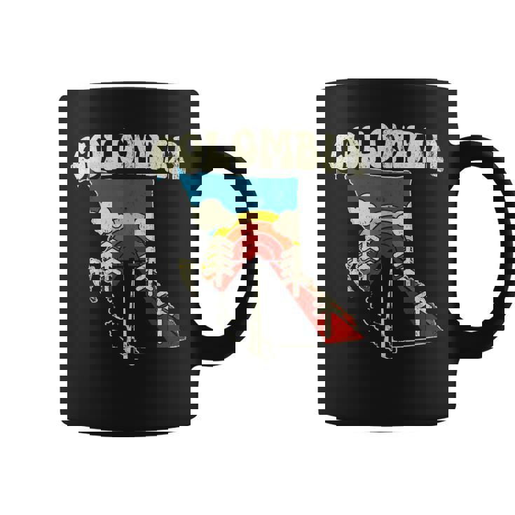 コロンビア ビンテージ コロンビアン カントリー レインボー レトロ 70年代地図 コーヒーマグ