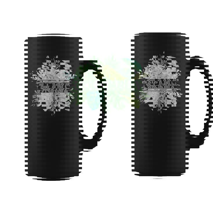 コロンビア ラテンアメリカ カリブ海 太平洋 エコツー リズム ギフト お土産 モンステラヤシ ビーチ ヤシの木 コーヒーマグ