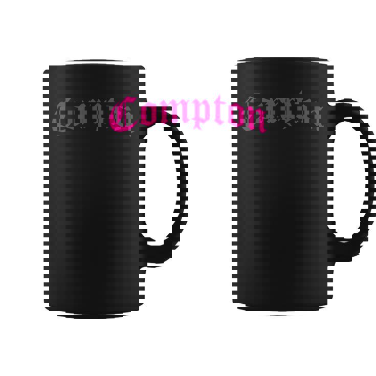 コンプトン、カリフォルニアピンクグラフィック コーヒーマグ