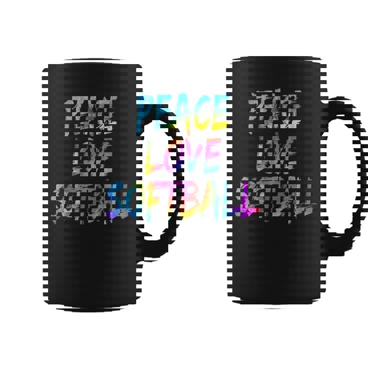 コーチ野球選手の衣装平和愛ソフトボール コーヒーマグ
