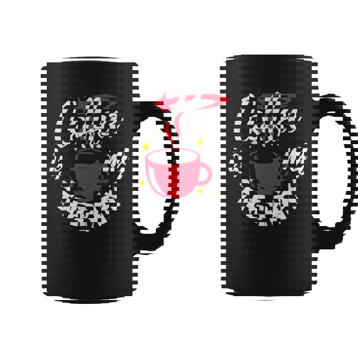 コーヒーは私のセラピー、面白いカフェイン愛好家 コーヒーマグ