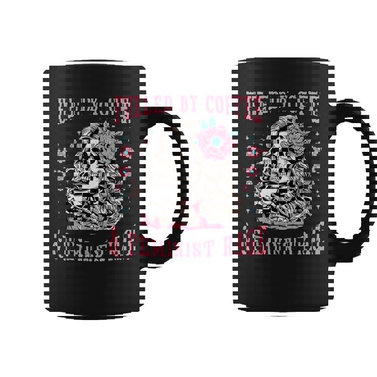 コーヒーフェミニストの怒りに支えられたスケルトンフェミニスト フェミニズム コーヒーマグ