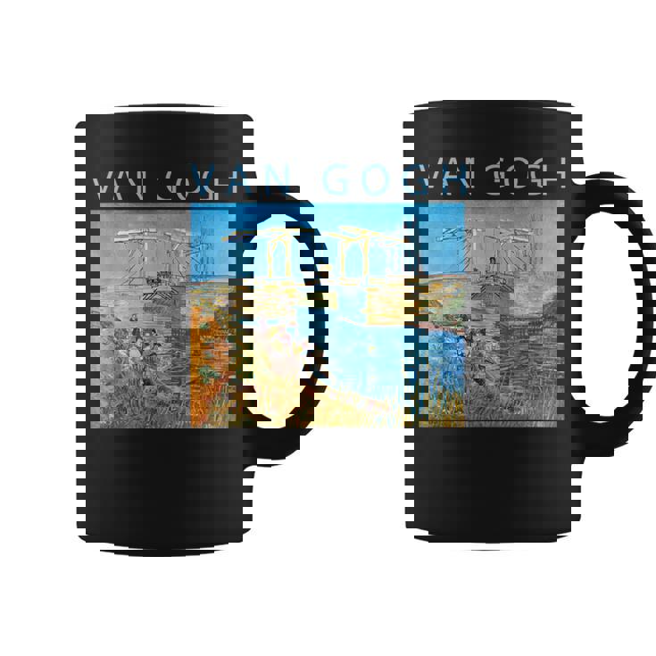 ゴッホ 面白いtシャツ アート アルルの跳ね橋 印象派 絵画 メンズ レディース 面白い 服 美術 油彩画 コーヒーマグ