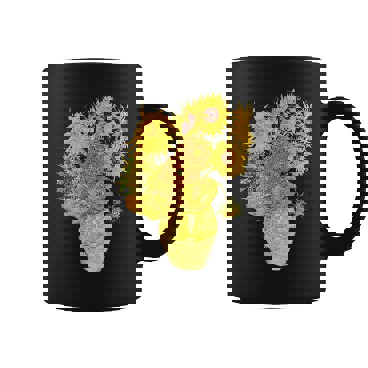 ゴッホのひまわりの現代美術の絵画 コーヒーマグ