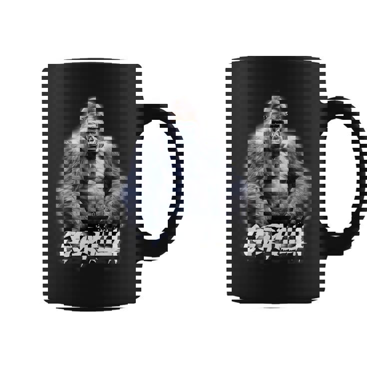 ゴリラ×シルバーバックゴリラ霊長類 コーヒーマグ