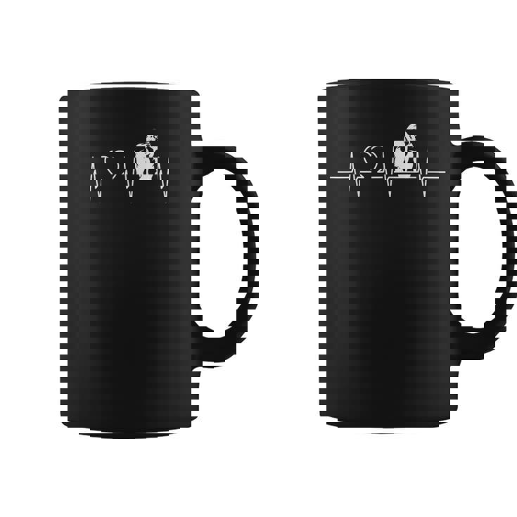 ゴリラのクールなハートビートデザイン。 コーヒーマグ