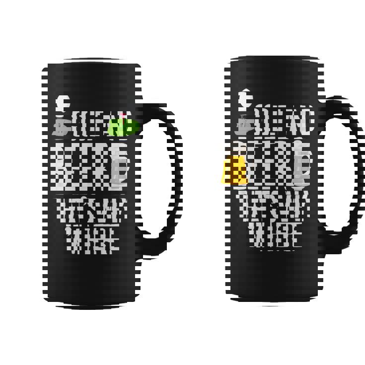 メンズ メンズ ゴルフウェア ゴルフとビール That's Why I'm Here コーヒーマグ