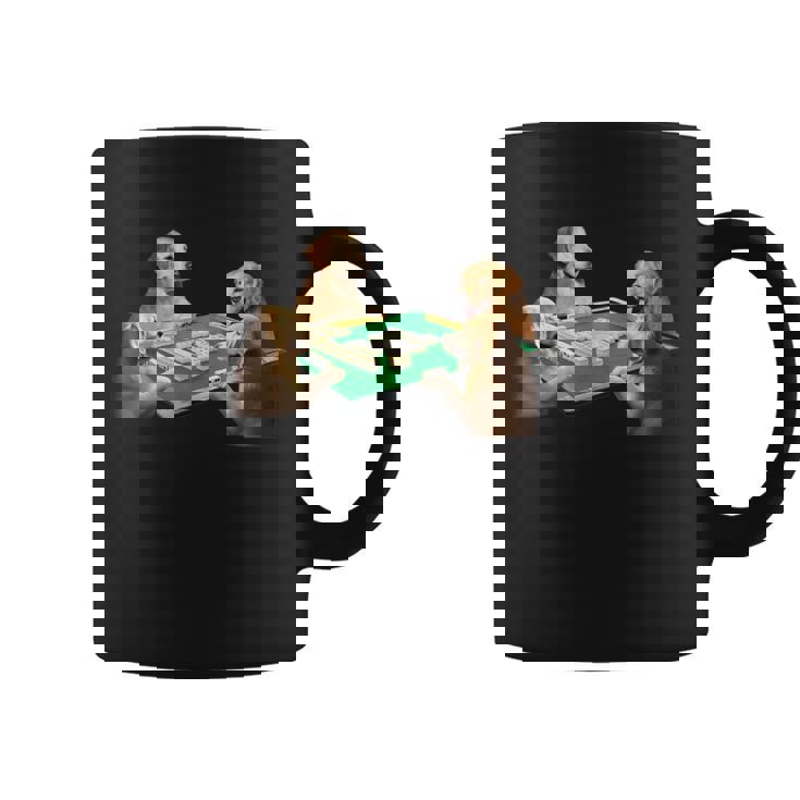 ゴールデンレトリバー イヌ 麻雀 面白いtシャツ 犬 メンズ おもしろ 面白い 服 おもしろグッズ ネタ コーヒーマグ