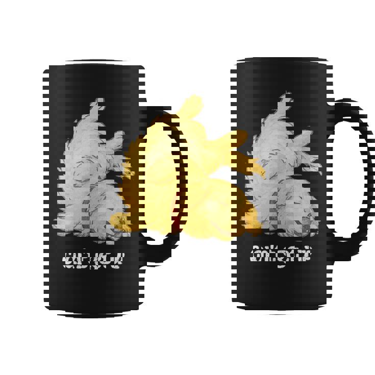 ゴールデンレトリバー ゴールデン 犬 Can't Get Up かわいい やる気スイッチ故障中 水彩 おもしろ 犬好き コーヒーマグ