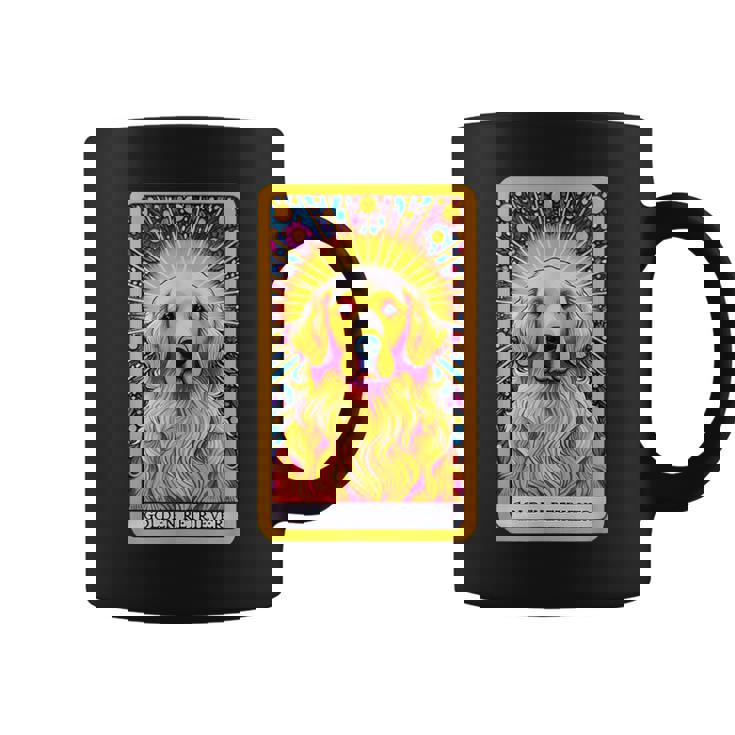 ゴールデンレトリバー 面白いtシャツ 犬 タロット カード メンズ 子供 おもしろ 服 グッズ ネタ わんこ コーヒーマグ