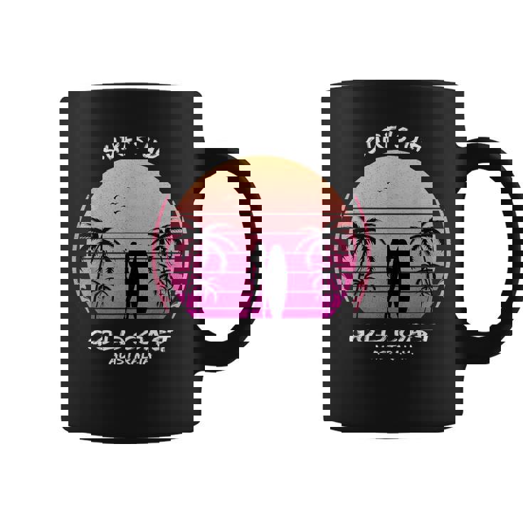 ゴールドコースト クイーンズランド州 オーストラリア サーフィン ギフト ヤシの木 スポーツ お土産 コーヒーマグ