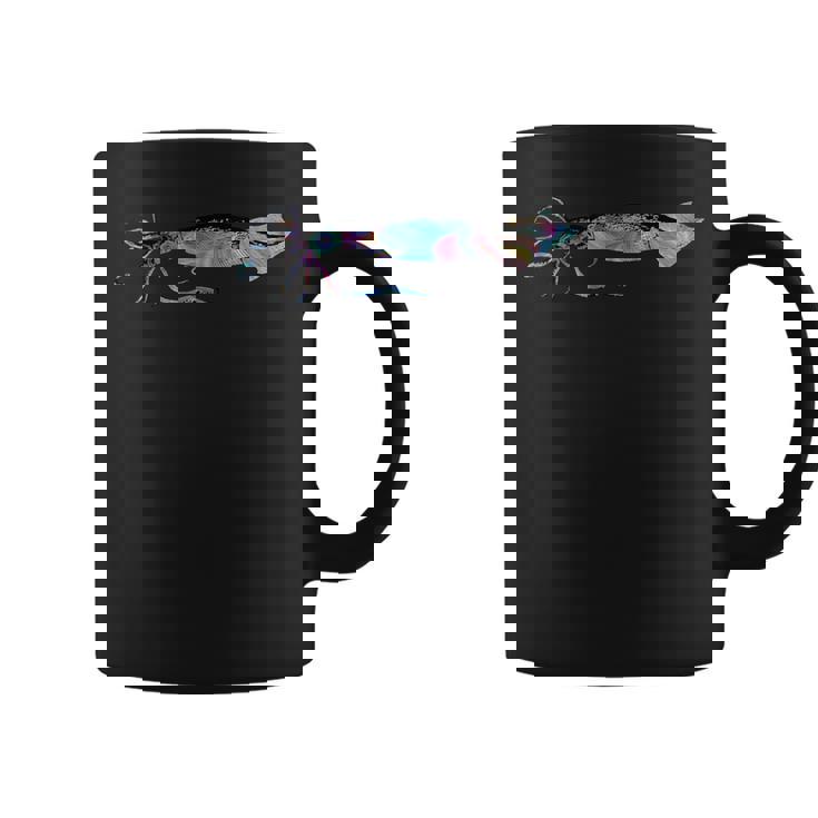 サイケデリック ジャイアントイカ カラフル 海 海の生き物 コーヒーマグ