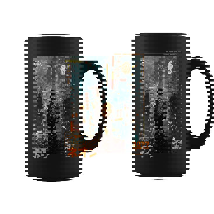 サイバーパンク の 都会 の 日本の ヴェイパーウェーブ の レトロ フューチャー コーヒーマグ