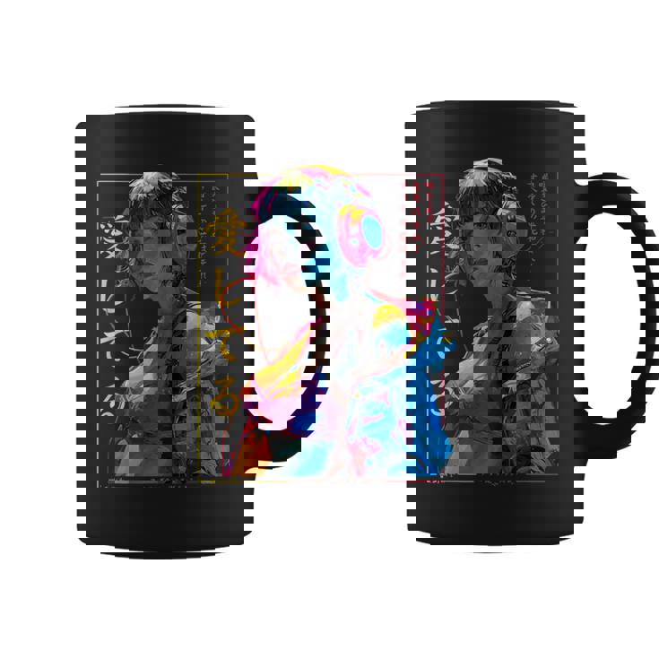 サイバーパンク・アニメ・ガール コーヒーマグ