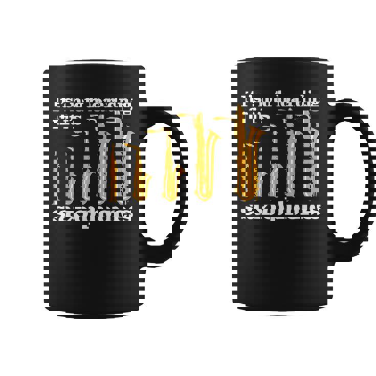 サックス奏者のための面白いサックスミームまたはサックスジョーク 「Axophone Joke 」 コーヒーマグ