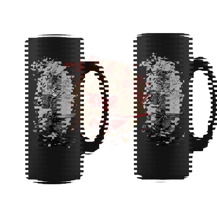 サムライキャット 日本戦士 サクラツリー 日本忍者 猫 コーヒーマグ