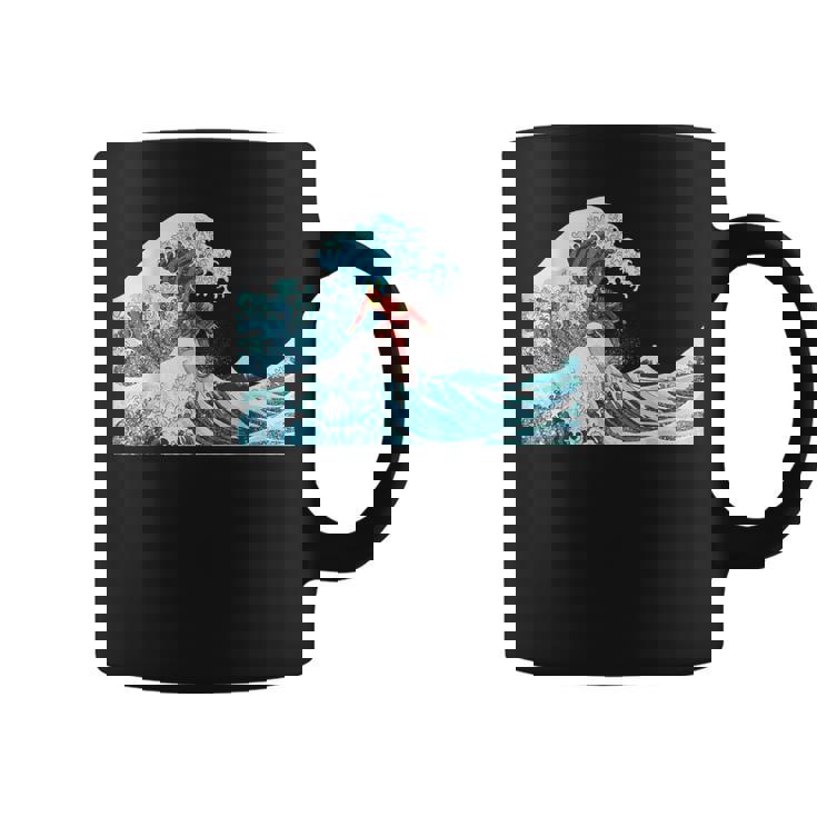 サムライサーフィン神奈川大波-クールサーファー コーヒーマグ