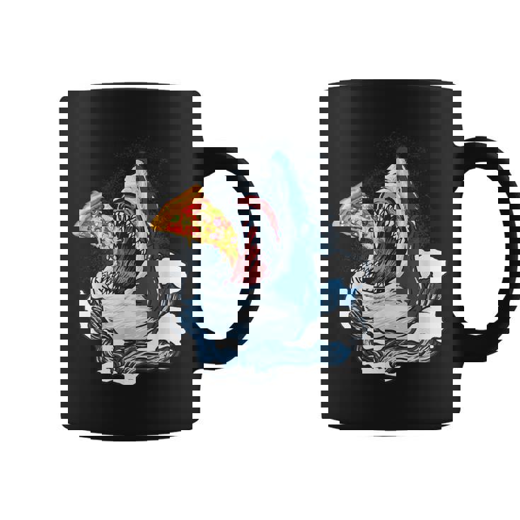 サメが食べるピザ サメグッズ ジョーズ コーヒーマグ