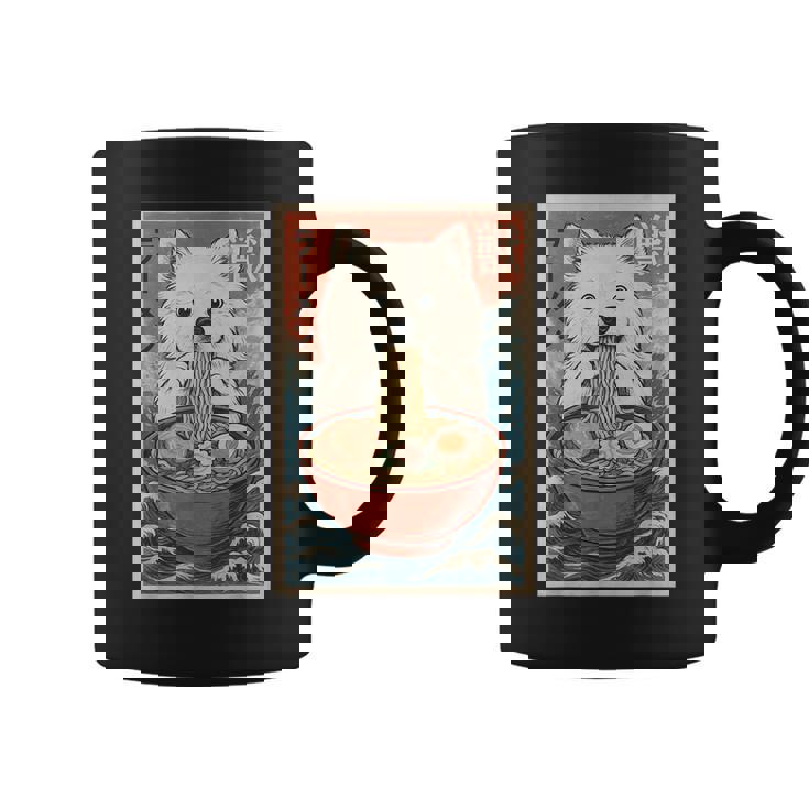 サモエド 食べる ラーメン カワイイ アニメ 犬好き コーヒーマグ