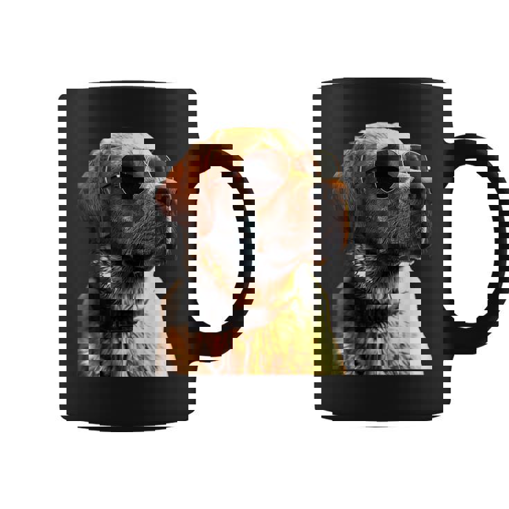 サングラスをかけたラブラドール・レトリバー 愛犬ラブラドール コーヒーマグ