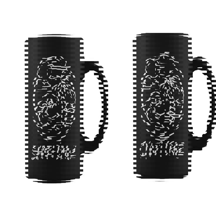 サンタクルーズ カリフォルニア サーフィン サーファー ビンテージ レトロ コーヒーマグ