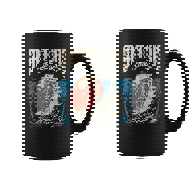 サンタクルーズ カリフォルニア サーフィン スケルトンデザイン サーファー向け コーヒーマグ