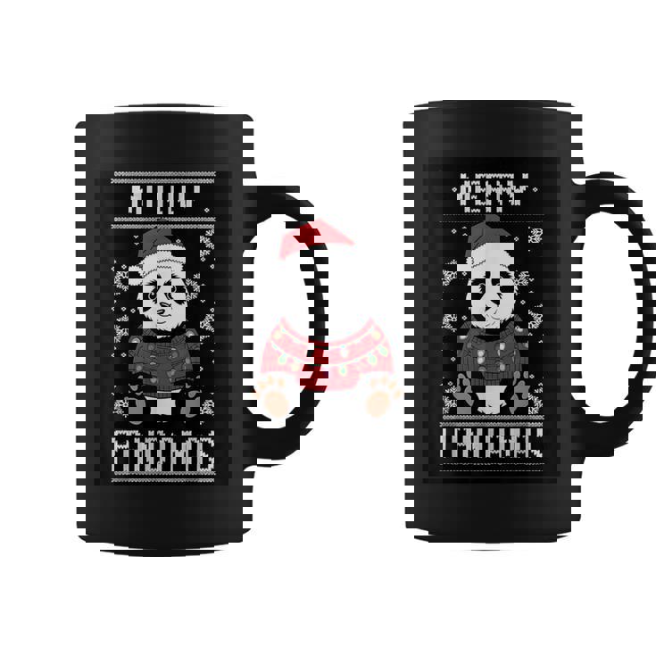 サンタ帽子付きパンダ 醜いクリスマス X-Mas コーヒーマグ