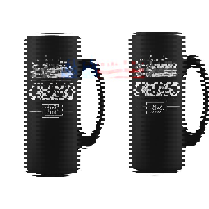 シカゴ 7月4日 アメリカ国旗 愛国的お土産 コーヒーマグ