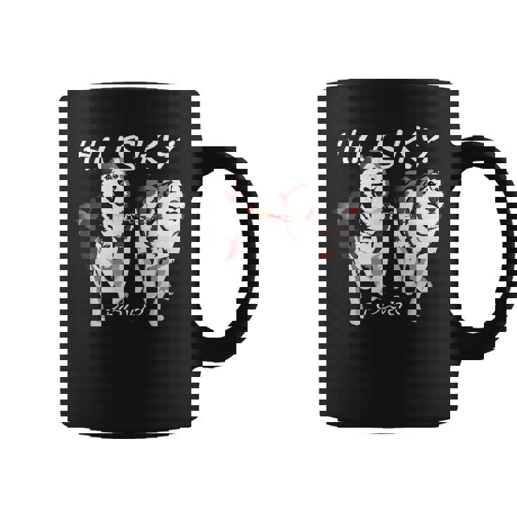 シベリアンハスキーパワーすごいかわいいハスキー コーヒーマグ