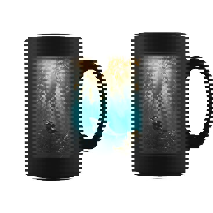 シャチが特徴的なシャチ。 コーヒーマグ