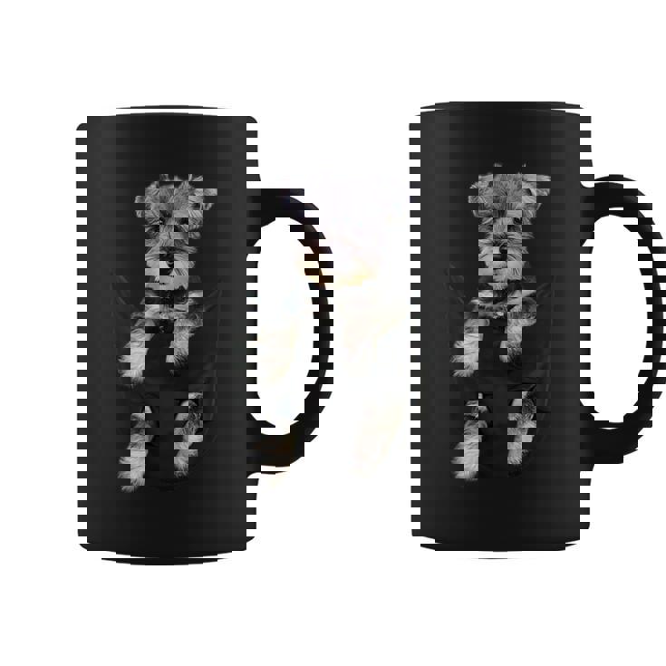 シュナウザー犬のポケットパピーギフト コーヒーマグ